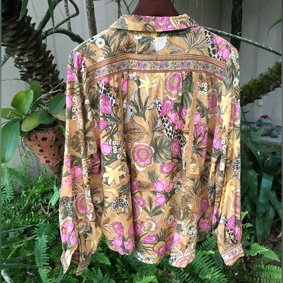Spell Designs Jungle Blouse Free People Exclusive BNWT - Picture 4 of 8